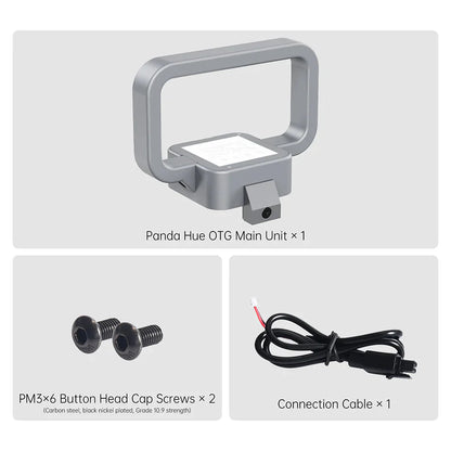 BIQU Panda Hue OTG - CNC Machined DIY Translucent Handle with LED for lifting and hiding wires on A1 Mini
