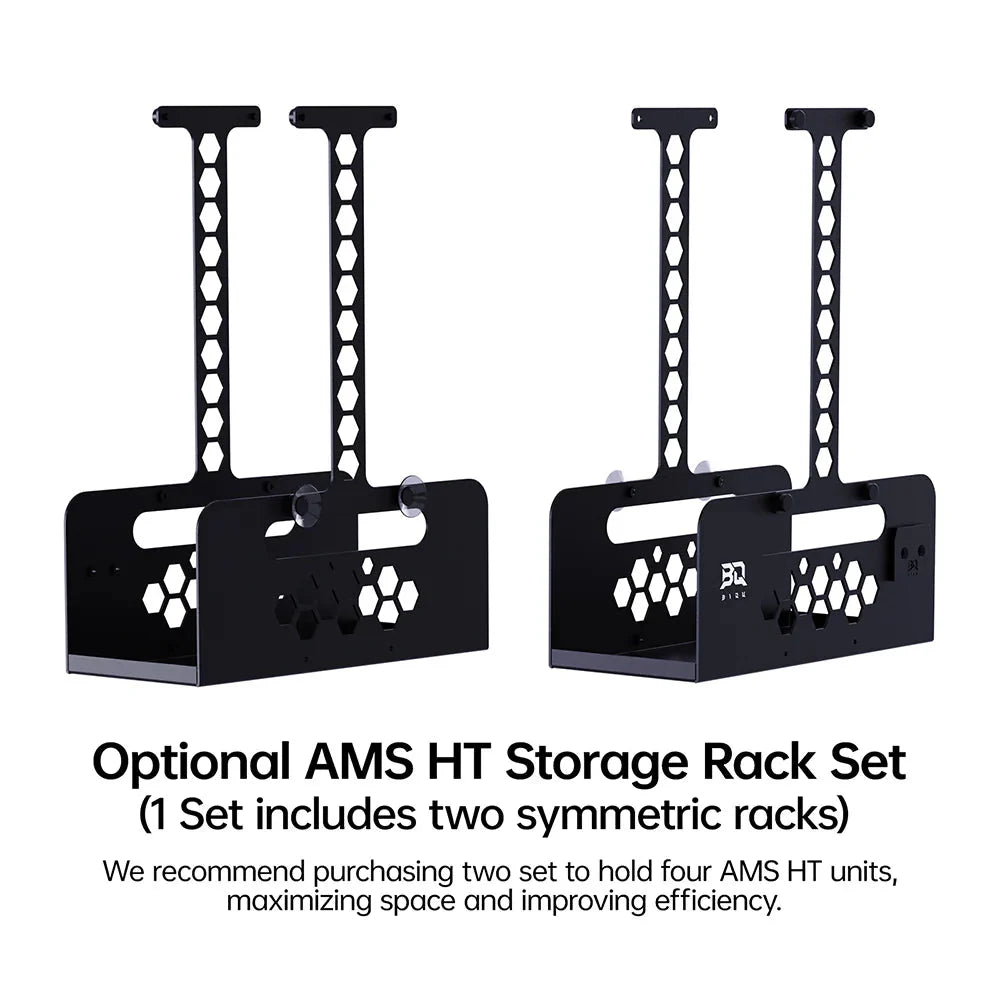 Biqu Panda Perch H2 and HT Add-on - Aluminum Mount for Two AMS and Multiple AMS HT for Bambu Lab H Series 3D Printer (H2D H2C H2S)