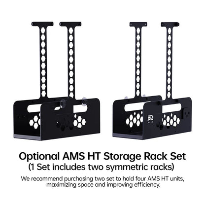 Biqu Panda Perch H2 and HT Add-on - Aluminum Mount for Two AMS and Multiple AMS HT for Bambu Lab H Series 3D Printer (H2D H2C H2S)