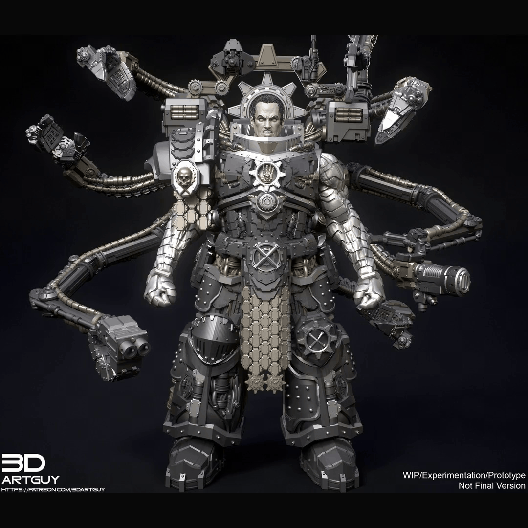 The Relentless One by 3DArtGuy 32mm scale, 50mm or 100mm, Miniature War Gaming Figure