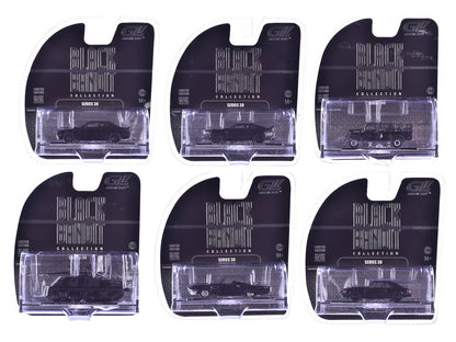 "Black Bandit" 6 piece Set Series 30 1/64 Diecast Model Cars by Greenlight  free shipping USA