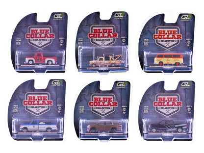"Blue Collar Collection" Series 14 Set of 6 pieces 1/64 Diecast Model Cars by Greenlight  free shipping USA