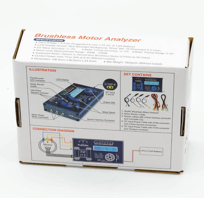 Powerhobby BMA-01 Brushless Motor Analyzer RPM KV Voltage Checker