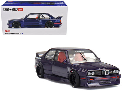 BMW M3 "Kaido GT V2" Purple Metallic (Designed by Jun Imai) "Kaido House" Special 1/64 Diecast Model Car by Mini GT  free shipping USA