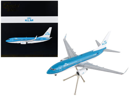 Boeing 737-700 Commercial Aircraft "KLM Royal Dutch Airlines" Blue with White Tail "Gemini 200" Series 1/200 Diecast Model Airplane by GeminiJets  free shipping USA