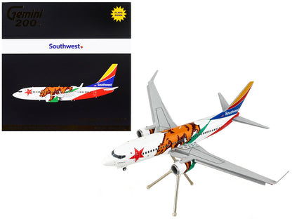 Boeing 737-700 Commercial Aircraft with Flaps Down "Southwest Airlines - California One" California Flag Livery "Gemini 200" Series 1/200 Diecast Model Airplane by GeminiJets  free shipping USA