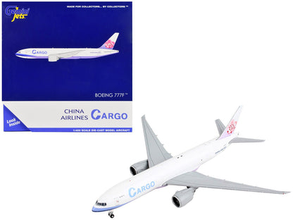 Boeing 777F Commercial Aircraft "China Airlines Cargo" White with Purple Stripes and Tail 1/400 Diecast Model Airplane by GeminiJets  free shipping USA