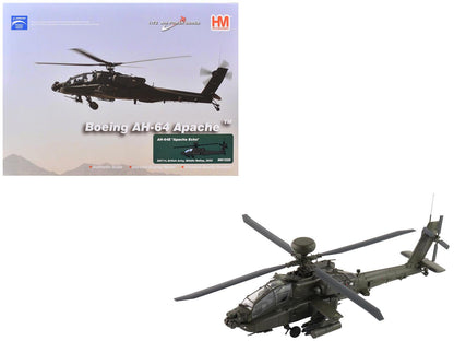 Boeing AH-64E Apache Echo Attack Helicopter "ZM714 Middle Wallop" (2022) British Army "Air Power Series" 1/72 Diecast Model by Hobby Master  free shipping USA