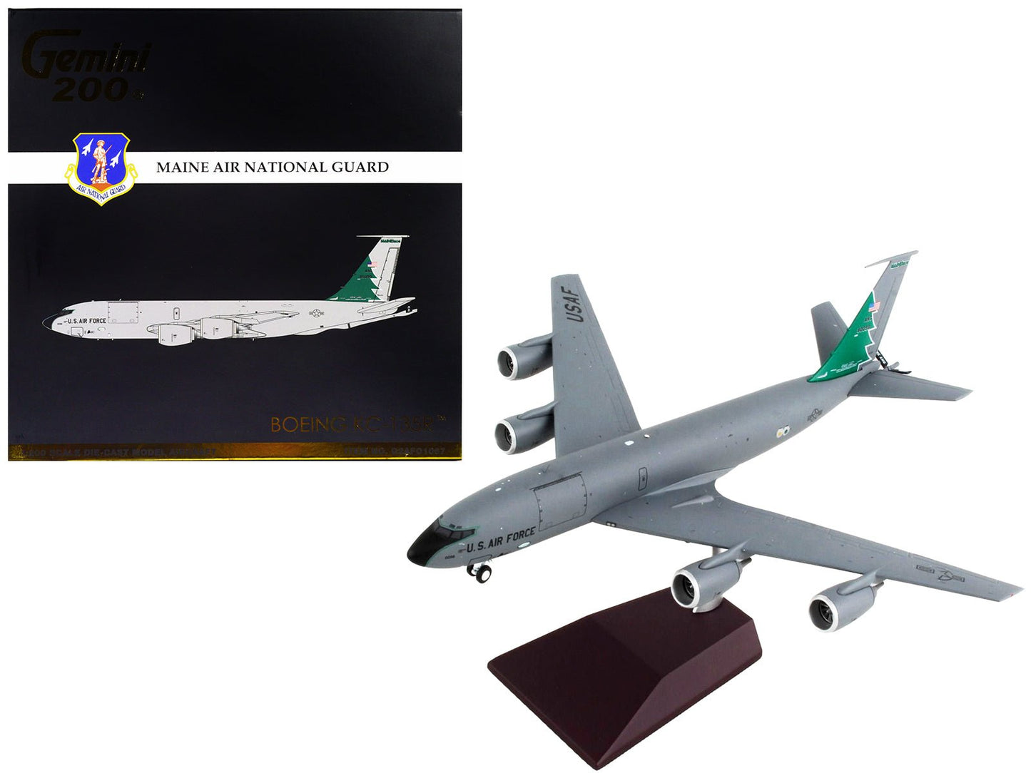 Boeing KC-135R Stratotanker Tanker Aircraft "Maine Air National Guard" United States Air Force "Gemini 200" Series 1/200 Diecast Model Airplane by GeminiJets  free shipping USA
