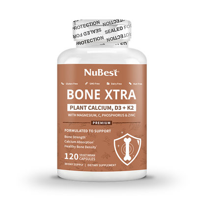 Bone Xtra, Plant-Based Formula for Teens & Adults, 120 Vegan Capsules by NuBest Nutrition®