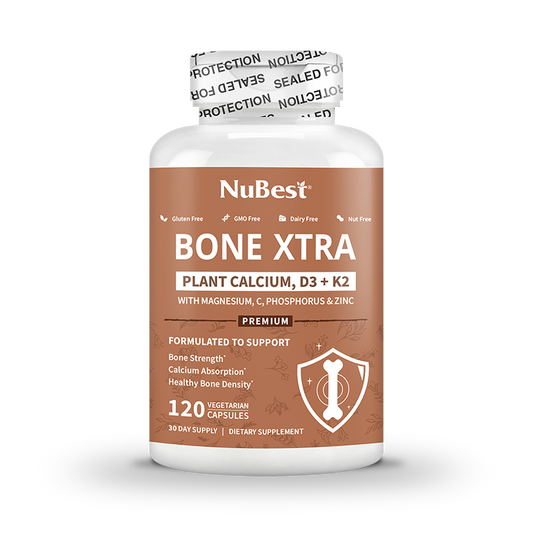 Bone Xtra, Plant-Based Formula for Teens & Adults, 120 Vegan Capsules by NuBest Nutrition®