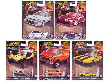 "Boulevard 106-110" 5 piece Set "Premium" 2024 Series Diecast Model Cars by Hot Wheels  free shipping USA