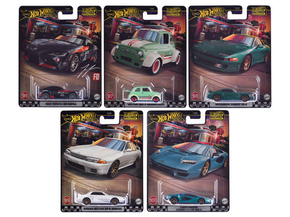 "Boulevard 96-100" 5 piece Set "Premium" 2024 Series Diecast Model Cars by Hot Wheels  free shipping USA