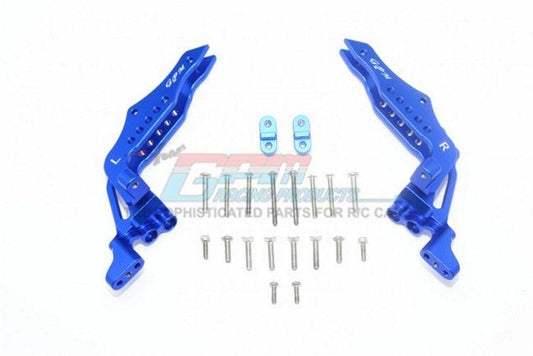 GPM BR030-BLUE ALUMINUM REAR SHOCK TOWER Losi Baja REY