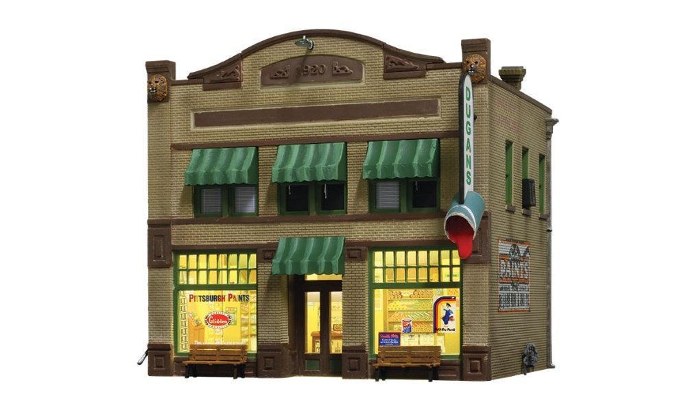 Woodland Scenics BR4943 N Scale Dugan's Paint Store Built-&-Ready