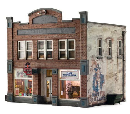 Woodland Scenics BR4957 N Scale Records & Recruiting Structure