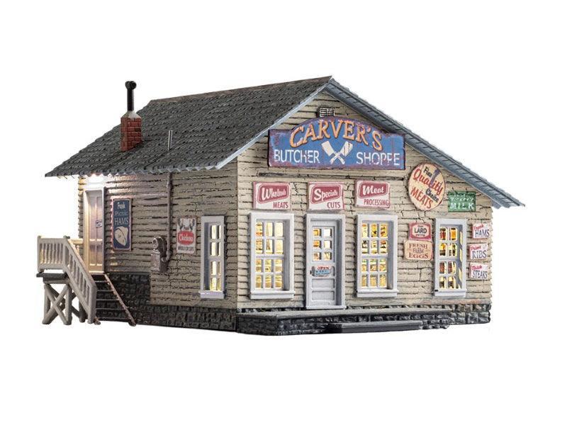 Woodland Scenics br4958 N Scale Carver's Butcher Shoppe