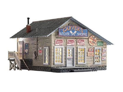 Woodland Scenics br4958 N Scale Carver's Butcher Shoppe