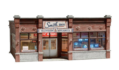 Woodland Scenics BR5873 O Scale Smith Brothers TV & Appliance Built-&-Ready