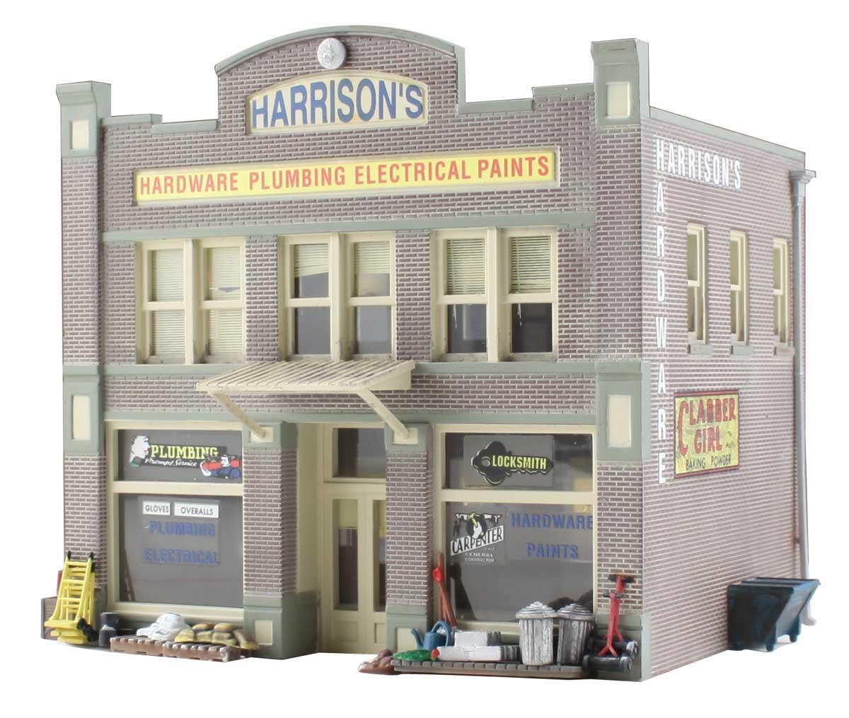 Woodland Scenics HO Harrisons Hardware Built-&-Ready Structure