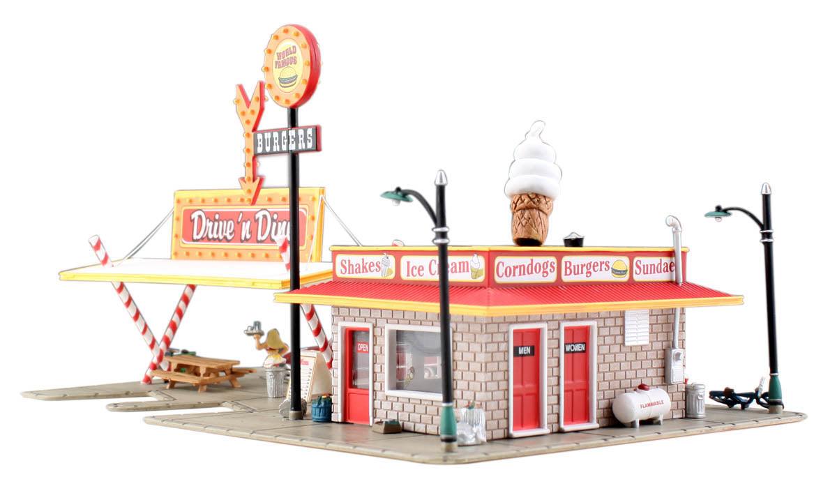 Woodland Scenics BR5029 HO Drive 'N Dine Structure  Built-&-Ready