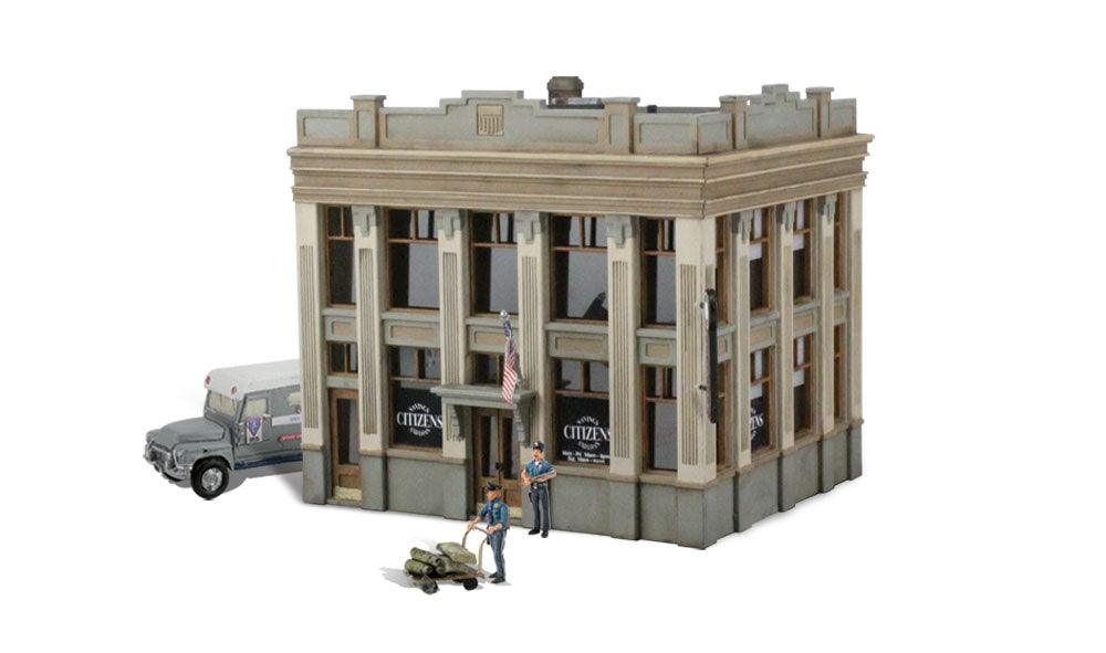 Woodland Scenics BR5033 HO Citizens Savings & Loan Structure Built-&-Ready