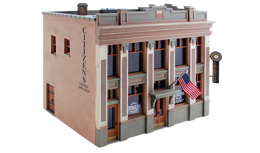 Woodland Scenics BR5033 HO Citizens Savings & Loan Structure Built-&-Ready