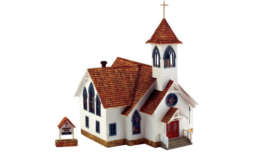 Woodland Scenics BR5041 HO Community Church Structure  Built-&-Ready