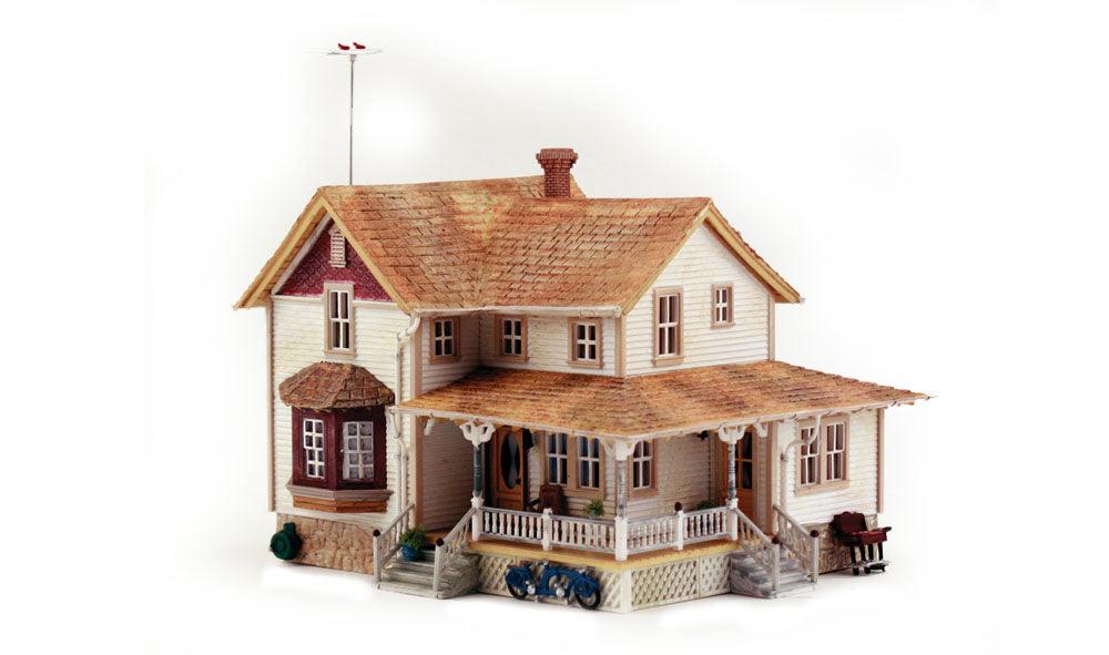 Woodland Scenics BR5046 HO Corner Porch House Structure  Built-&-Ready