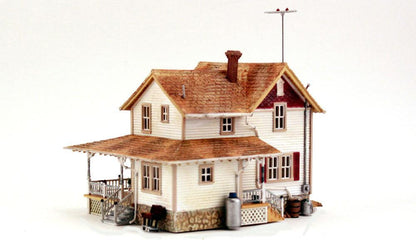 Woodland Scenics BR5046 HO Corner Porch House Structure  Built-&-Ready