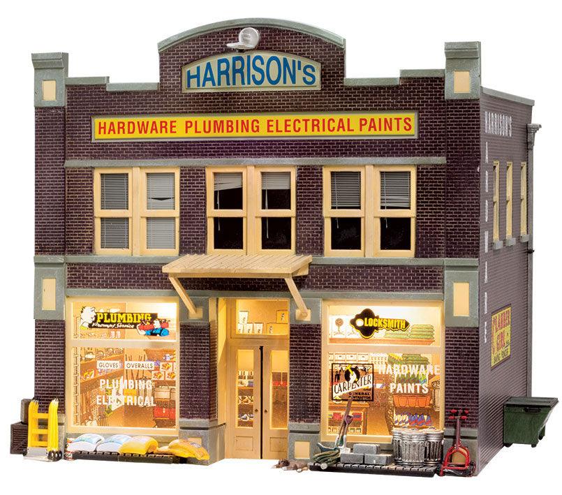 Woodland Scenics BR5842 O Harrisons Hardware Structure Built-&-Ready