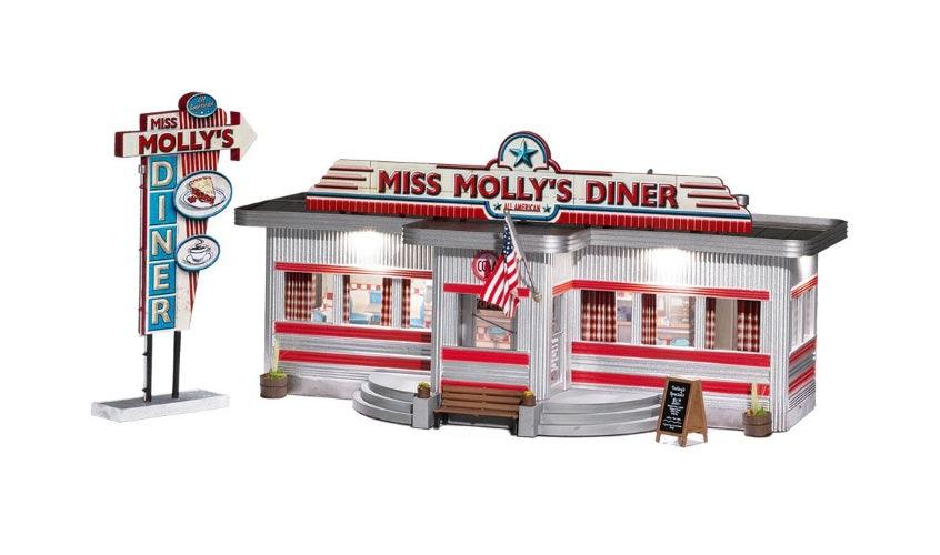 Woodland Scenics BR5870 O Scale Miss Molly's Diner Built-&-Ready