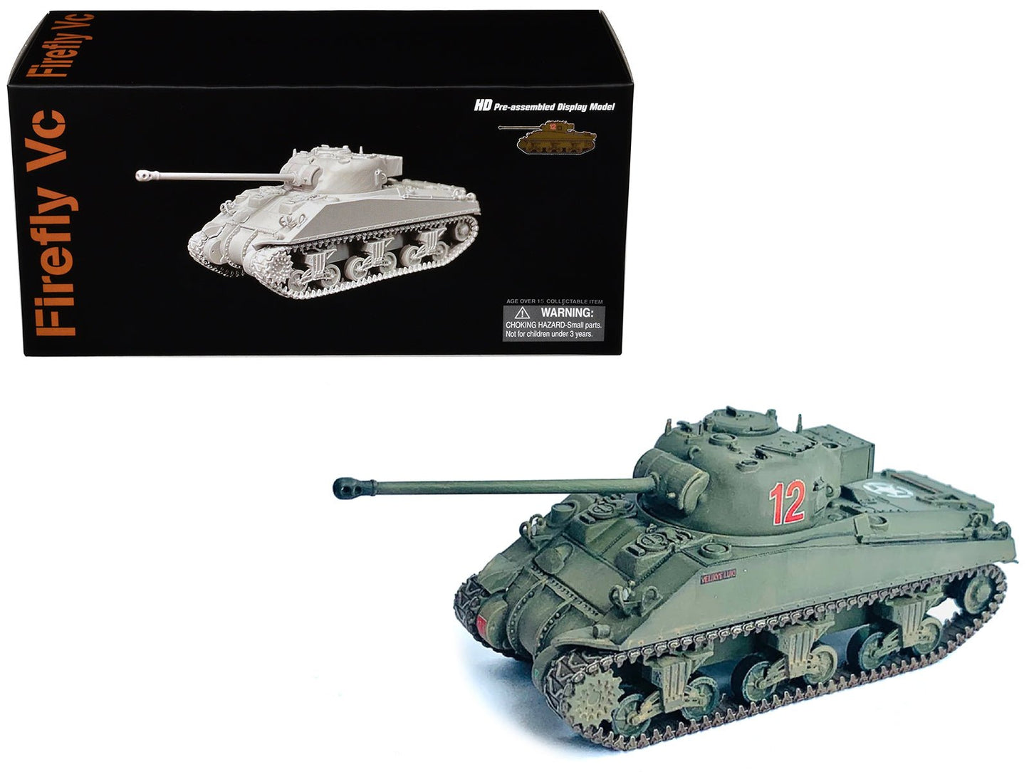 British Sherman Firefly Vc Tank #12 "3 Troop A Sqd. Northamptonshire Yeomanry France" (1944) "NEO Dragon Armor" Series 1/72 Plastic Model by Dragon Models  free shipping USA