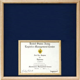 US Marine Corp Certificate Display Case in bottom.