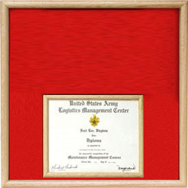 US Marine Corp Certificate Display Case in bottom.