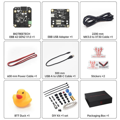 BTT EBB36 / EBB42 GEN 2 USB and CAN bus Klipper Expansion PCB High Temp