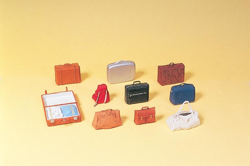 Preiser 17007 HO Scale Luggage Detail Set Kit