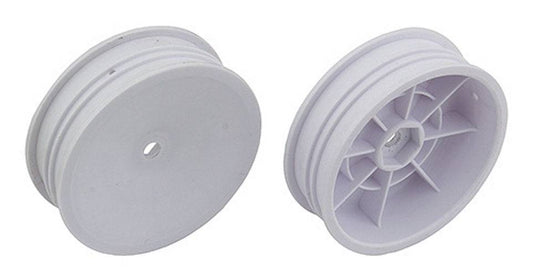Associated 91757 2WD Slim Front Wheels 2.2" 12mm Hex White RC10B6 RC10B6D