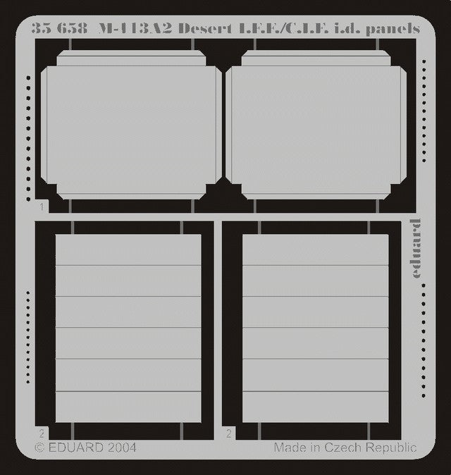 Eduard 35658 1/35 Armor- M113A2 Desert IFF/CIF Id Panels for TAM