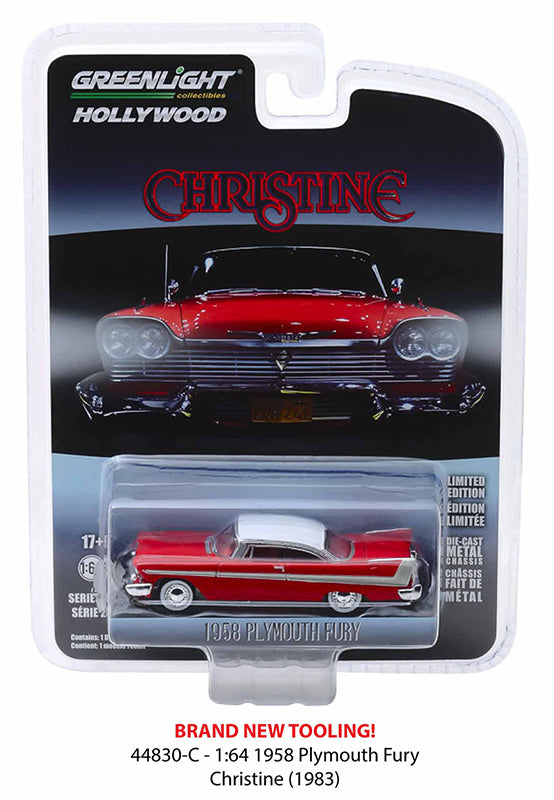 Greenlight 44830-C 1/64 1958 Plymouth Fury, Christine