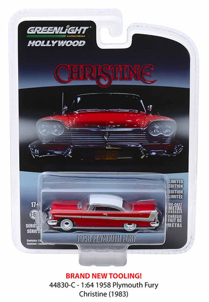 Greenlight 44830-C 1/64 1958 Plymouth Fury, Christine