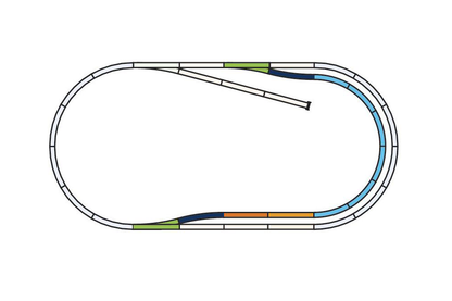 Piko 55321 HO Scale Roadbed A-Track Set C