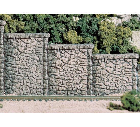 Woodland Scenics C1261 HO Random Stone Wing Wall (3) Train Scenery