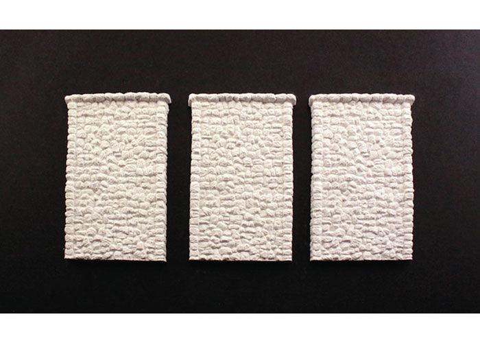 Woodland Scenics C1261 HO Random Stone Wing Wall (3) Train Scenery