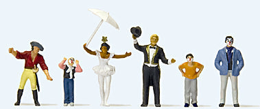 Preiser 24645 HO Scale Carnival Parade Participants Set #4 pkg(6)