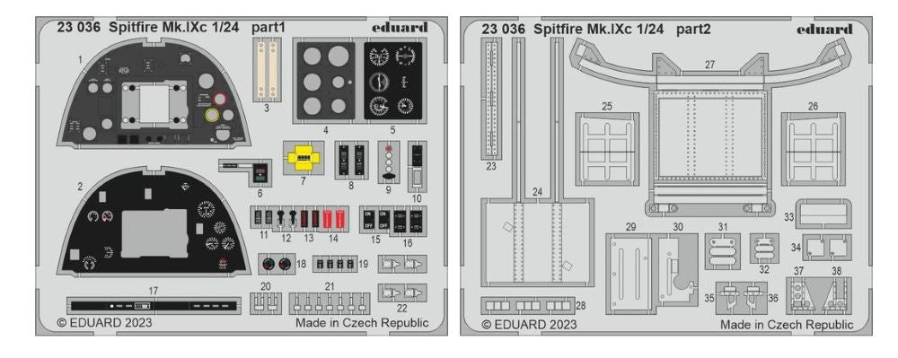 Eduard 23036 1/24 Aircraft- Spitfire Mk IXc for ARX