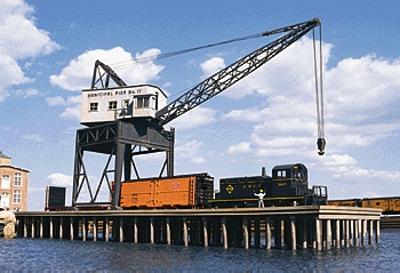 Walthers Cornerstone 3067 HO Pier and Traveling Crane Kit