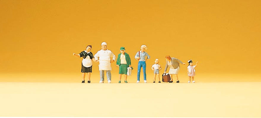 Preiser 79097 N Scale Baker Krause Figure Set