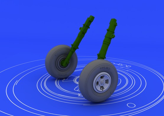 Eduard 648115 1/48 Aircraft- Spitfire Wheels 4-Spoke for EDU (Resin)