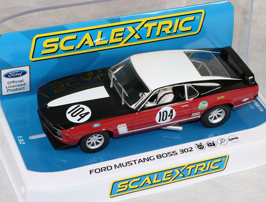 Scalextric C3926 Ford Mustang Boss 302 British Saloon slot Car 1/32 DPR